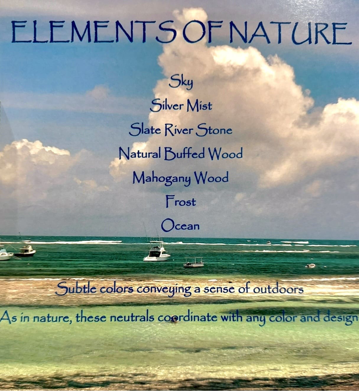 Elements of Nature fragrance display