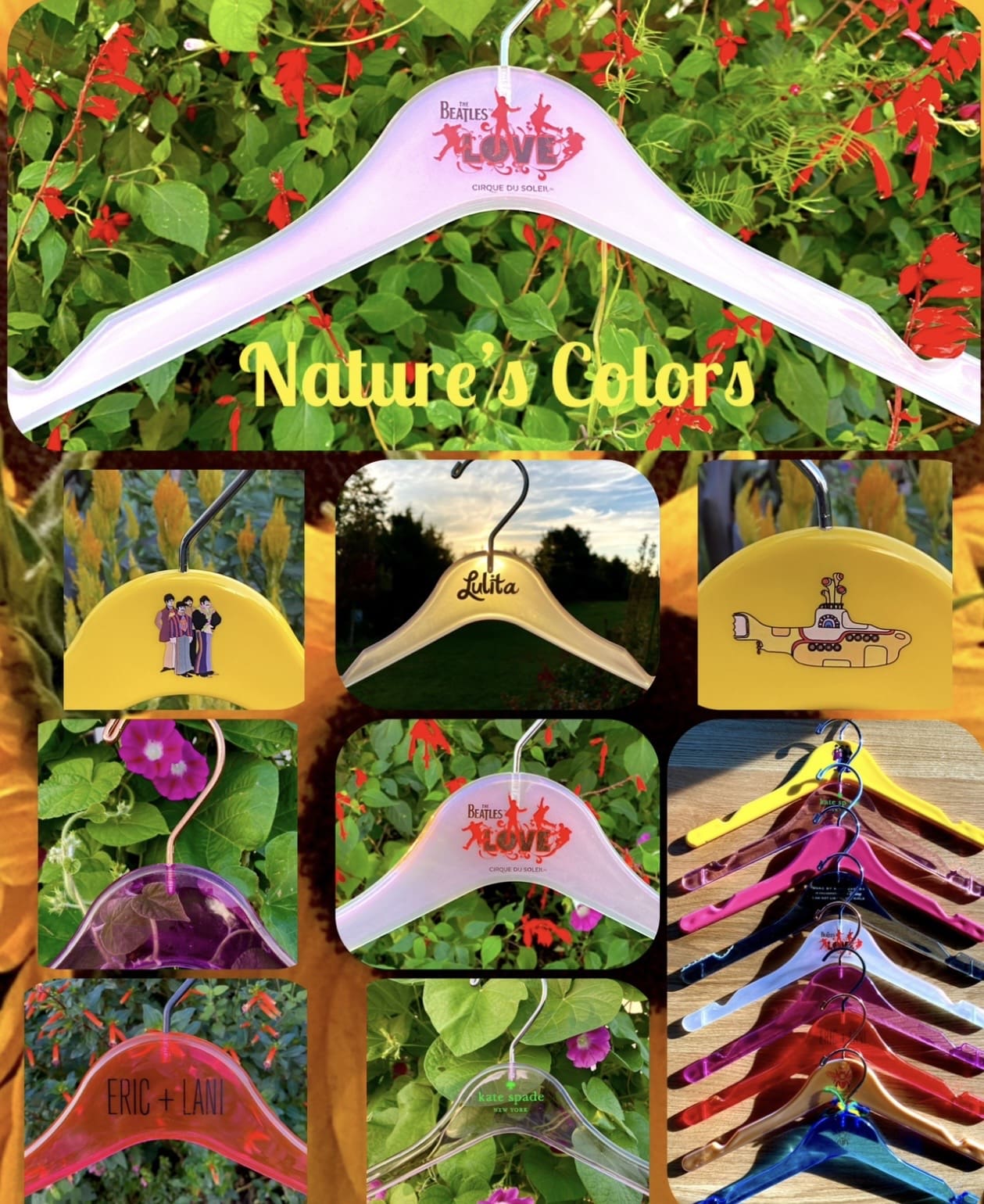 Nature’s Glory colorful hangers